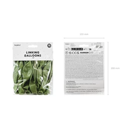 Lufi összekapcsolható 33 cm olívazöld S/20