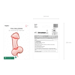 Lufi pénisz fólia 55,5x112 cm rózsaarany