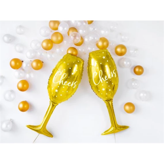 Balloon champagne glass 28x80 cm