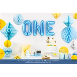 Lufi q betű fólia 35 cm kék