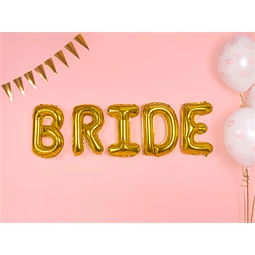 Lufi r betű fólia 35 cm arany