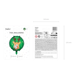 Lufi rénszarvas fólia 45 cm mix