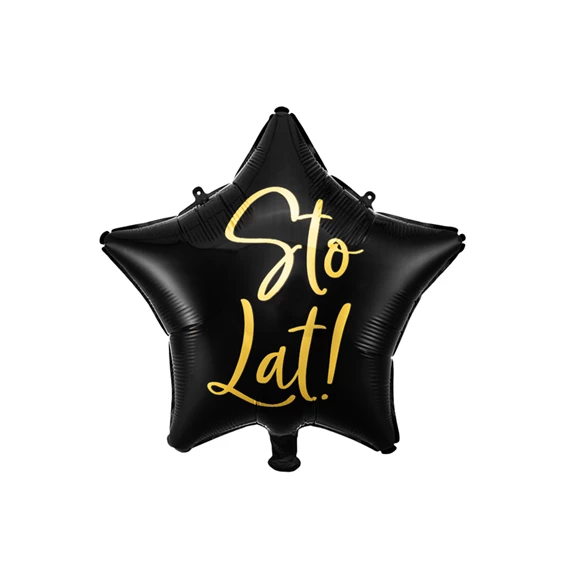 Lufi sto lat! fólia 40 cm fekete