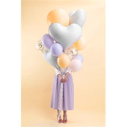 Lufi szív fólia 75x64,5 cm fehér