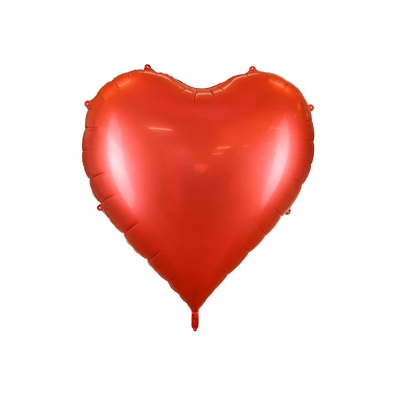 Lufi szív fólia XXL 136x129 cm piros