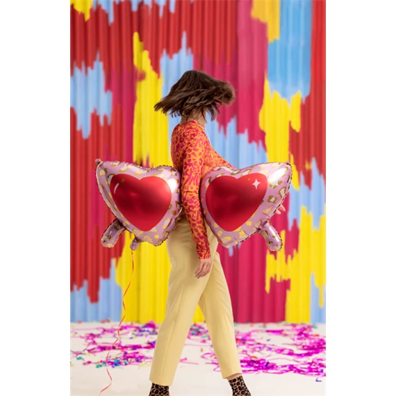 Lufi szív szemüveg fólia 115,5x52 cm mix