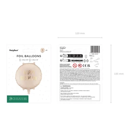 Lufi tábla Boldog születésnapot, 35x35 cm krém