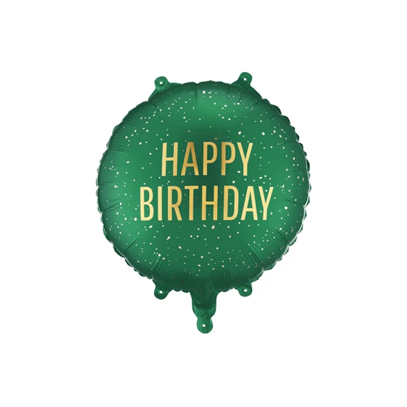 Lufi tábla Boldog születésnapot, 35x35 cm, sötétzöld