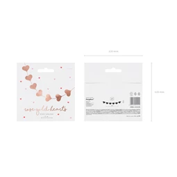 Girland szívek rózsaarany 3,5 m