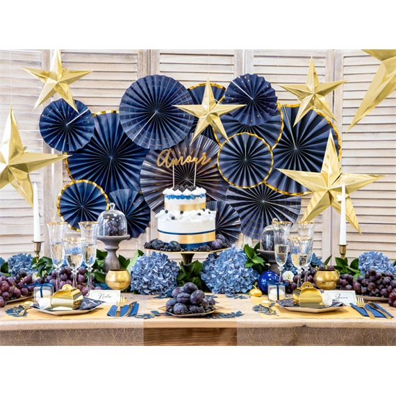 Úszógyertya korong fémes arany 4 cm S/50