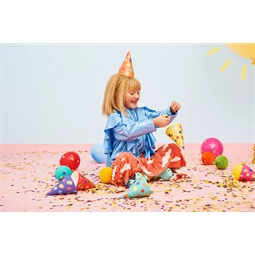 Party kalapok pöttyös, mix, 16 cm S/6