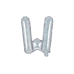 Lufi w betű fólia 35 cm irizáló