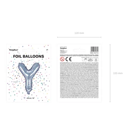 Lufi y betű fólia 35 cm irizáló