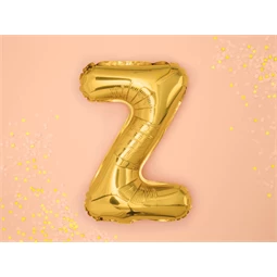 Lufi z betű fólia 35 cm arany