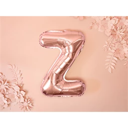 Lufi z betű fólia 35 cm rózsaarany