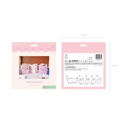 Snack dobozok macska vegyes S/3