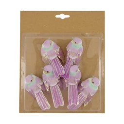 Madár csipeszes 6x3x9 cm S/6