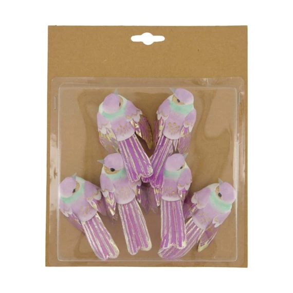 Madár csipeszes 6x3x9 cm S/6