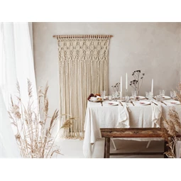 Makramé törtfehér 94,5x171 cm