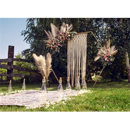 Makramé törtfehér 94,5x171 cm