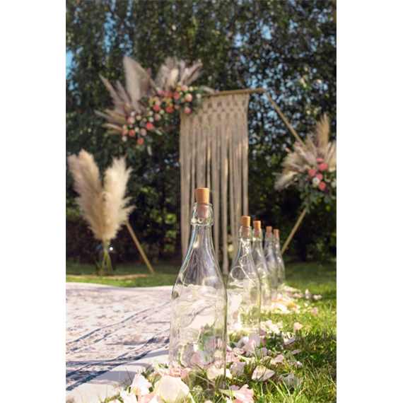 Makramé törtfehér 94,5x171 cm