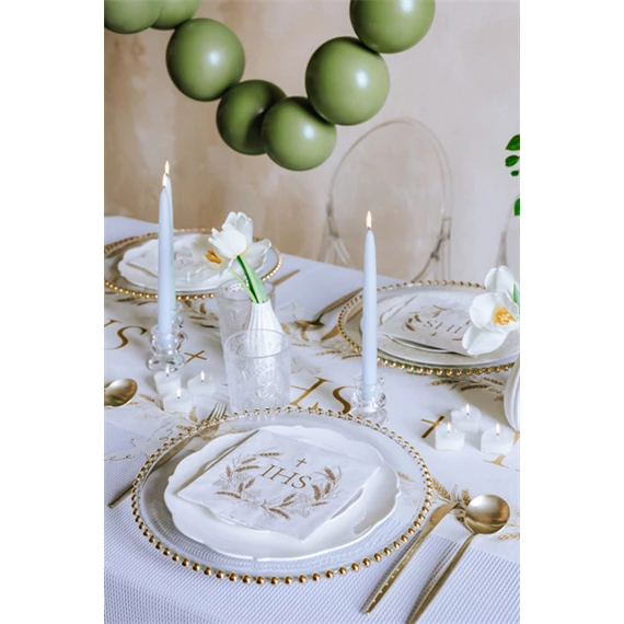 Mécses szív alakú 4 cm fehér S/10