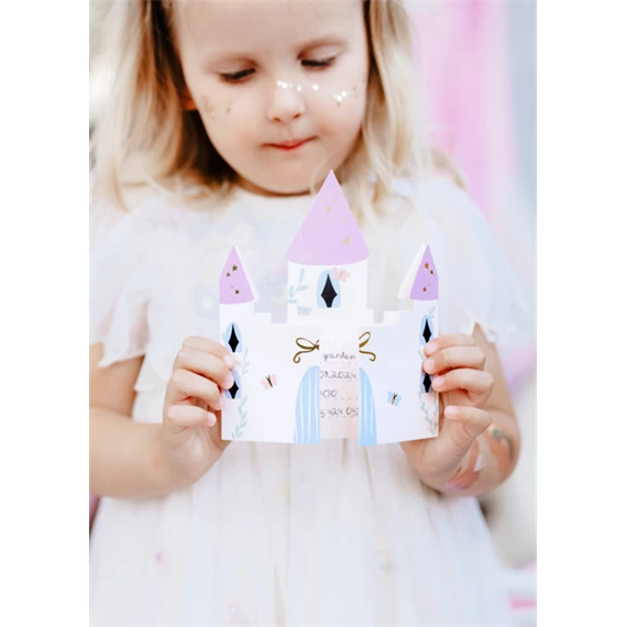 Meghívók kastély 12,5x15,5 cm mix S/6