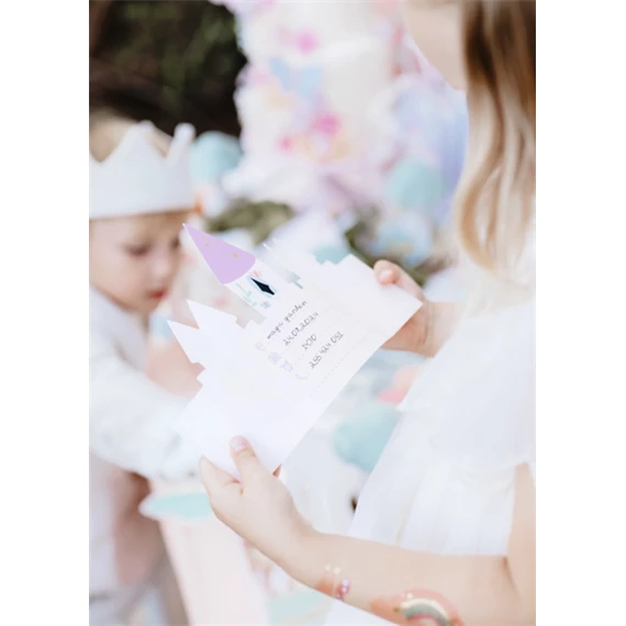 Meghívók kastély 12,5x15,5 cm mix S/6