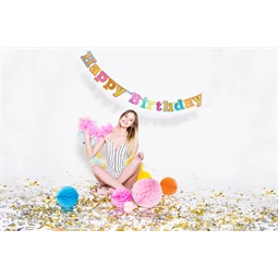 Méhsejt dekor gömb égkék 20 cm