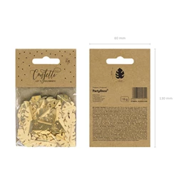 Metál konfetti levelek arany 15 g