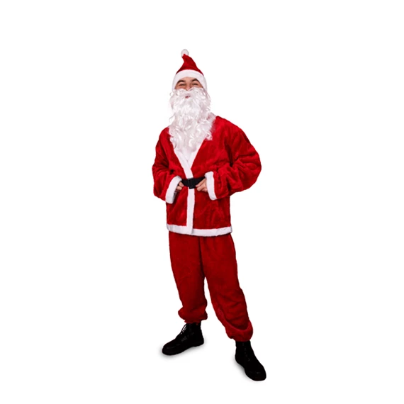 Mikulás jelmez prémium 170-190 cm
