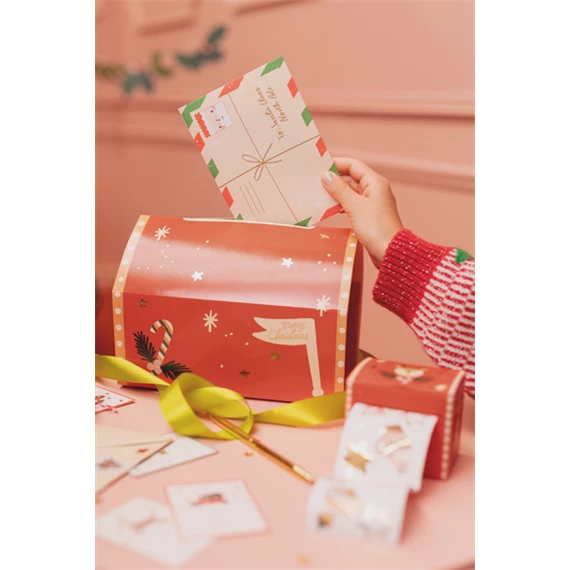 Mikulás postaláda 14x22x13 cm mix