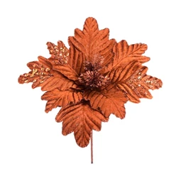Mikulásvirág glitteres, betűzős 30 cm