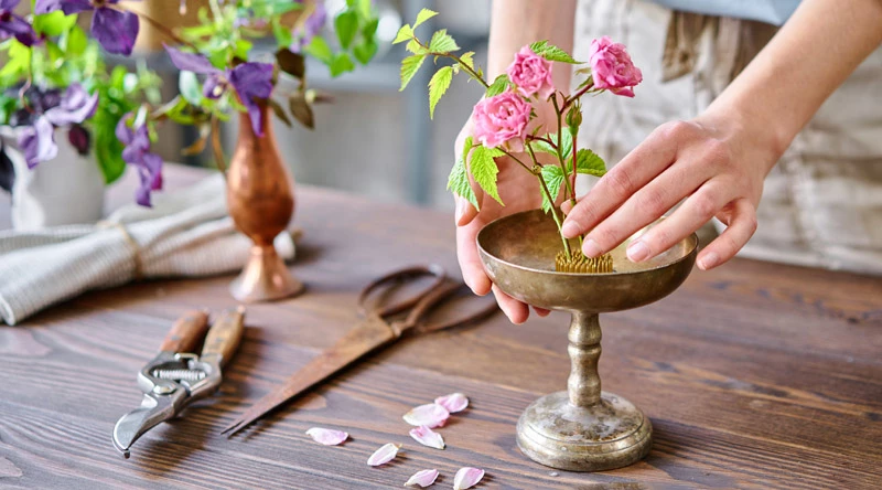 Modern virágkötészet tűzőhab nélkül