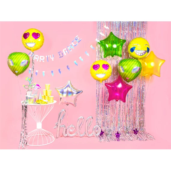 Műanyag szalag irizáló ezüst 5 mm x 225 m