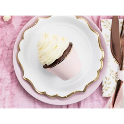 Muffin papír 4,8x7,6x4,6 cm rószaszín S/6