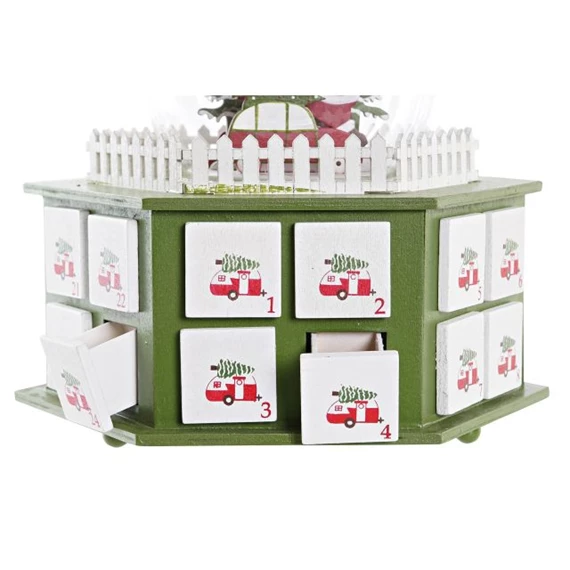 Naptár adventi LED-es 22x19x20 cm 2 féle