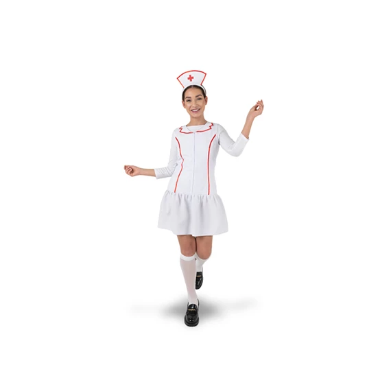 Nővér jelmez fehér méret M