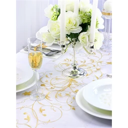 Nyomtatott organza krém 0,36 cm x 9 m