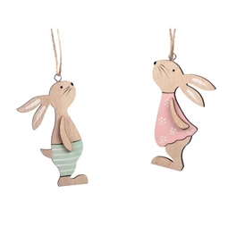 Nyúl akasztós 5x8,5 cm 2 féle S/4