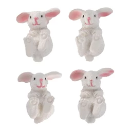 Nyúl fekvő 3,2x2,5x2,4 cm S/4