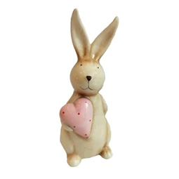 Nyúl szívvel, álló 7x6,5x17 cm