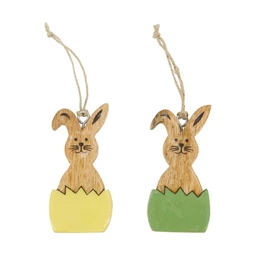Nyúl tojásban akasztós 5x1x10 cm 2féle