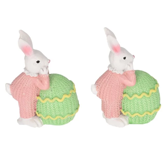 Nyúl tojással 3,7x2,1x5,2 cm S/2