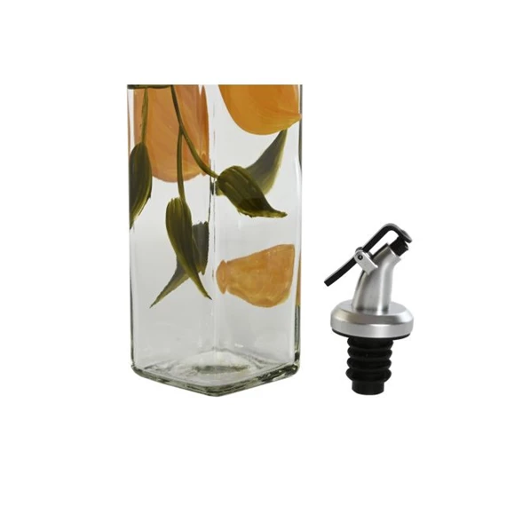 Olajtartó citrom mintás 6x6x30,5 cm