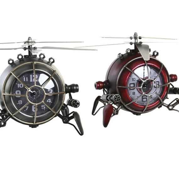 Óra asztali, helikopter 23x33,5x22 cm 2 féle