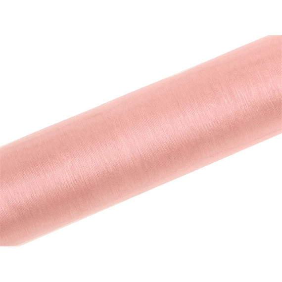 Organza sima halvány rózsaszín 0,16 cm x 9 m