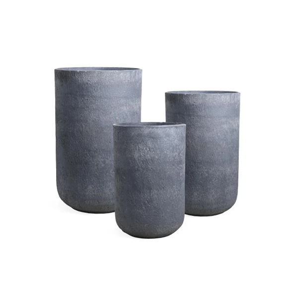 Óriás kaspó hosszúkás, átm. 37-32-27 cm S/3