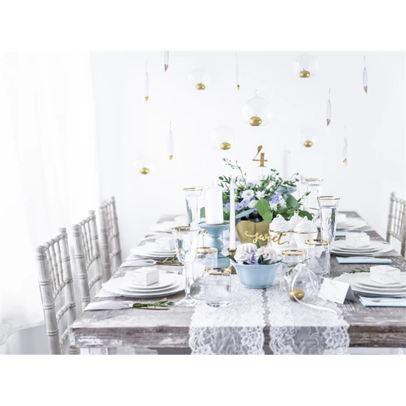 Oszlop gyertya matt fehér 12 x 6 cm S/6