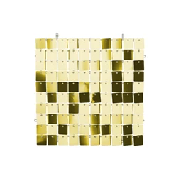 Panel flitterekkel négyzetek hideg arany 30x30 cm
